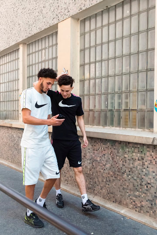 Nike Sportswear Shorts - Beige/Black/Green - Footkorner