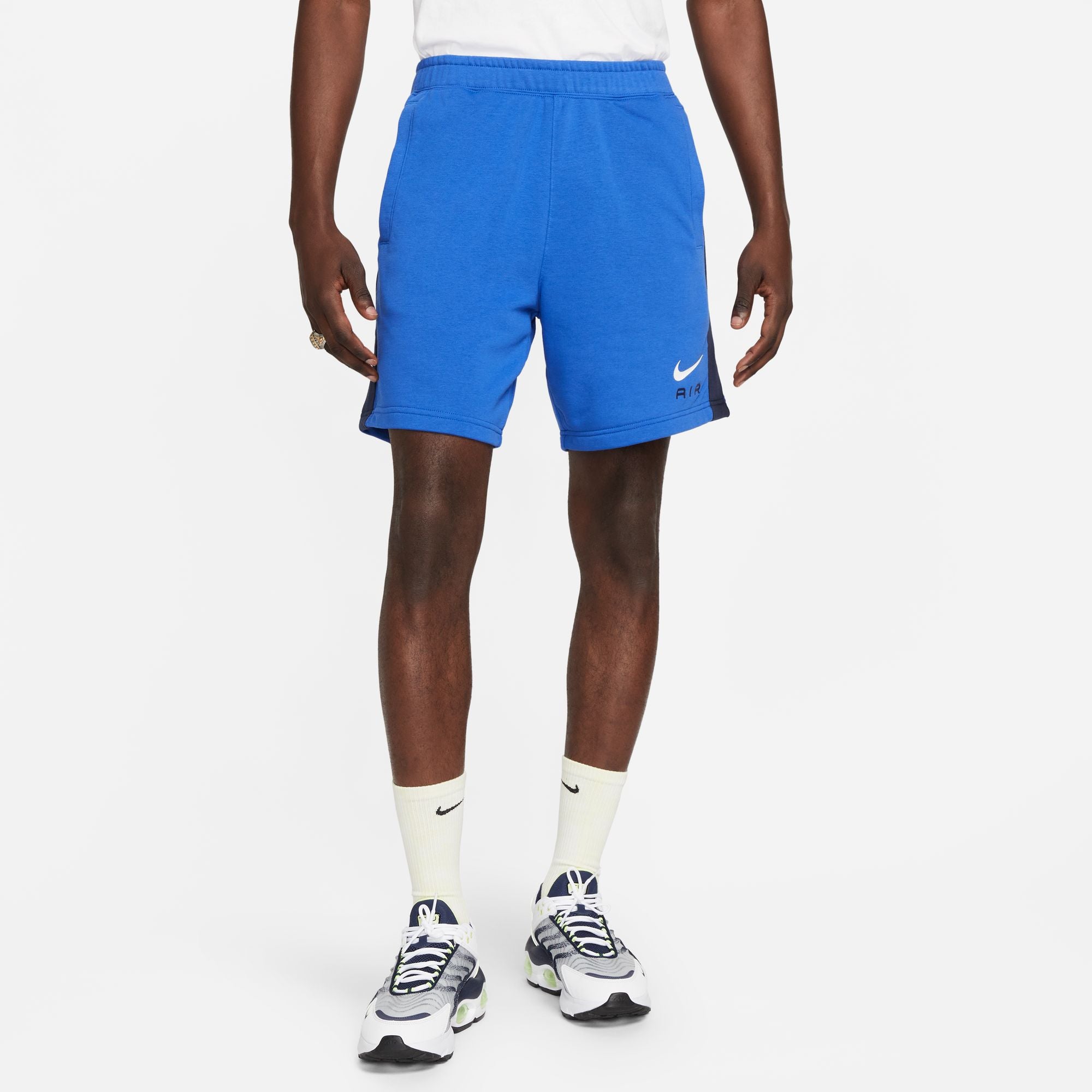 Pantaloncini in pile Nike Swoosh Air - Blu
