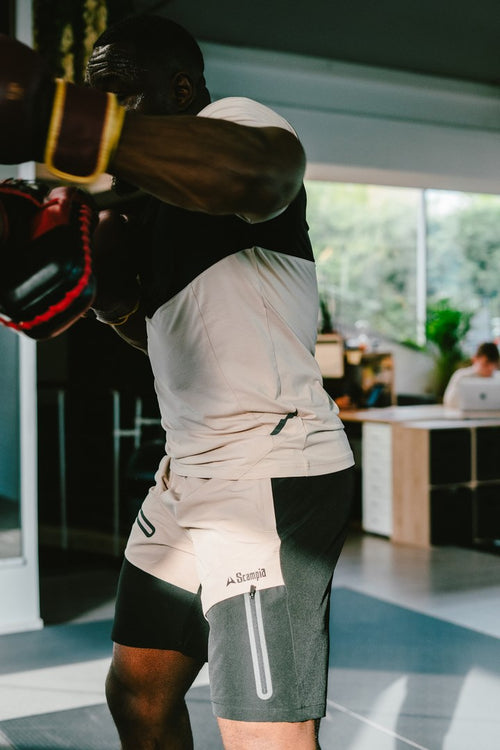 Short Scampia Scalare - Beige/Noir - Footkorner