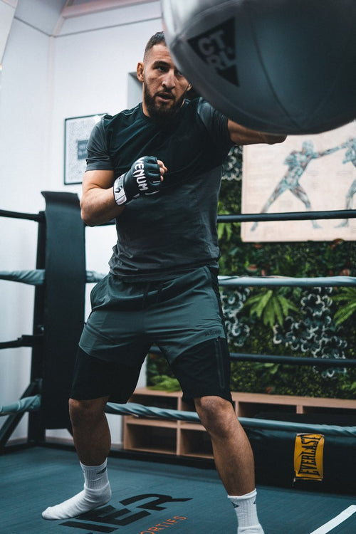 Kurzer Scampia Scalare – Grau/Schwarz - Footkorner