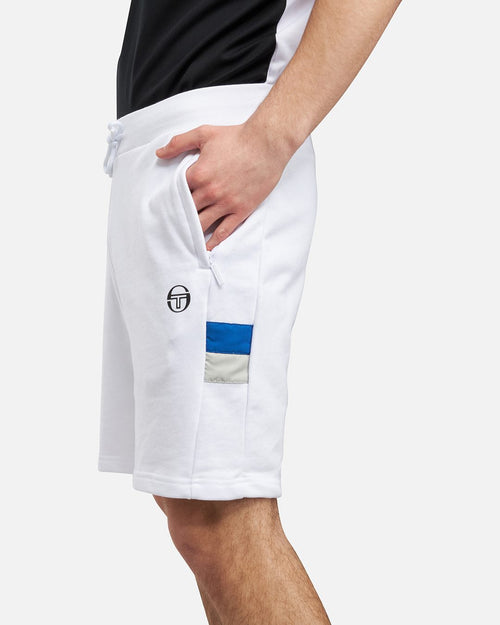 Sergio Tacchini Fascia Shorts - White/Blue - Footkorner