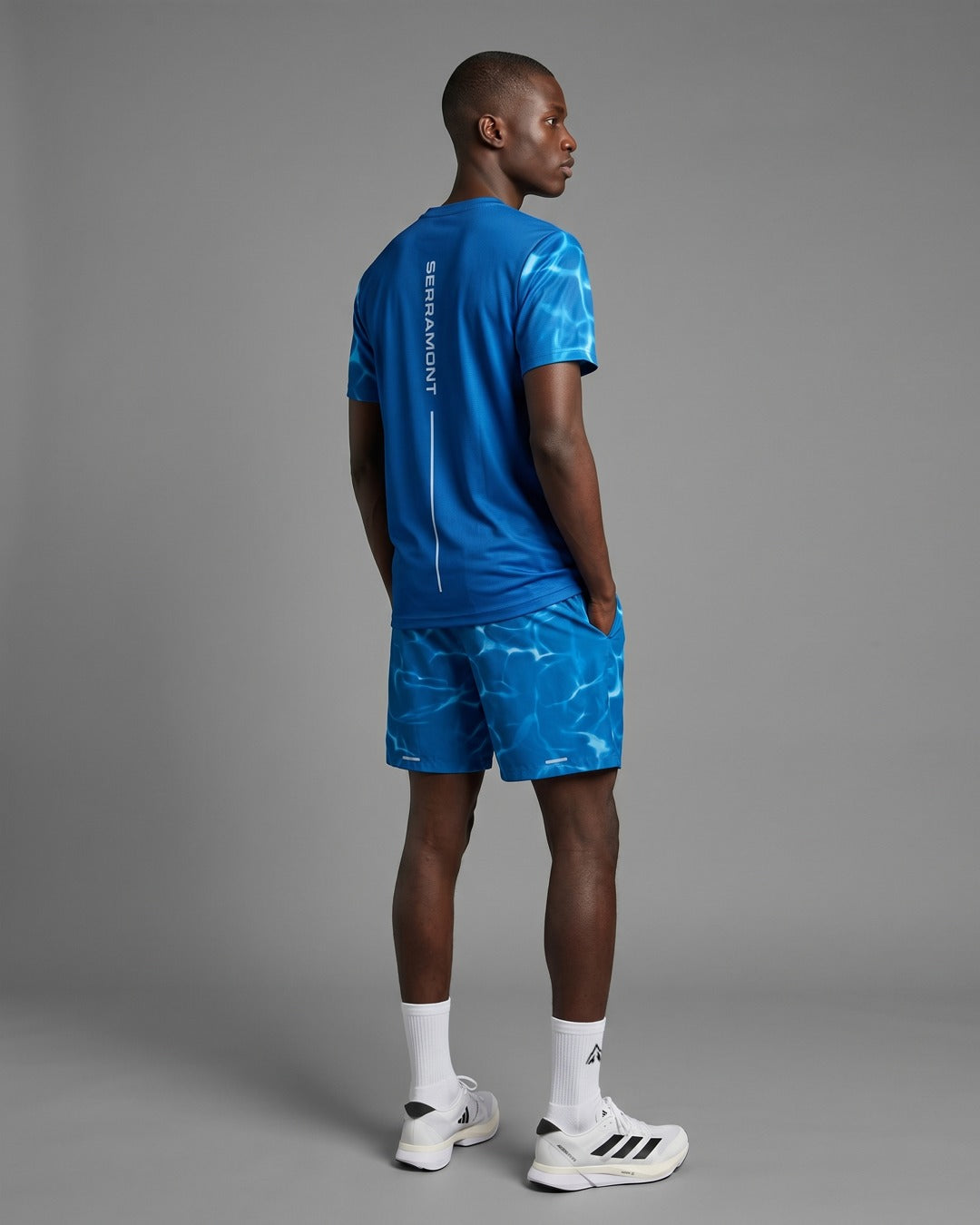 FootkornerShort Serramont Wave - Bleu