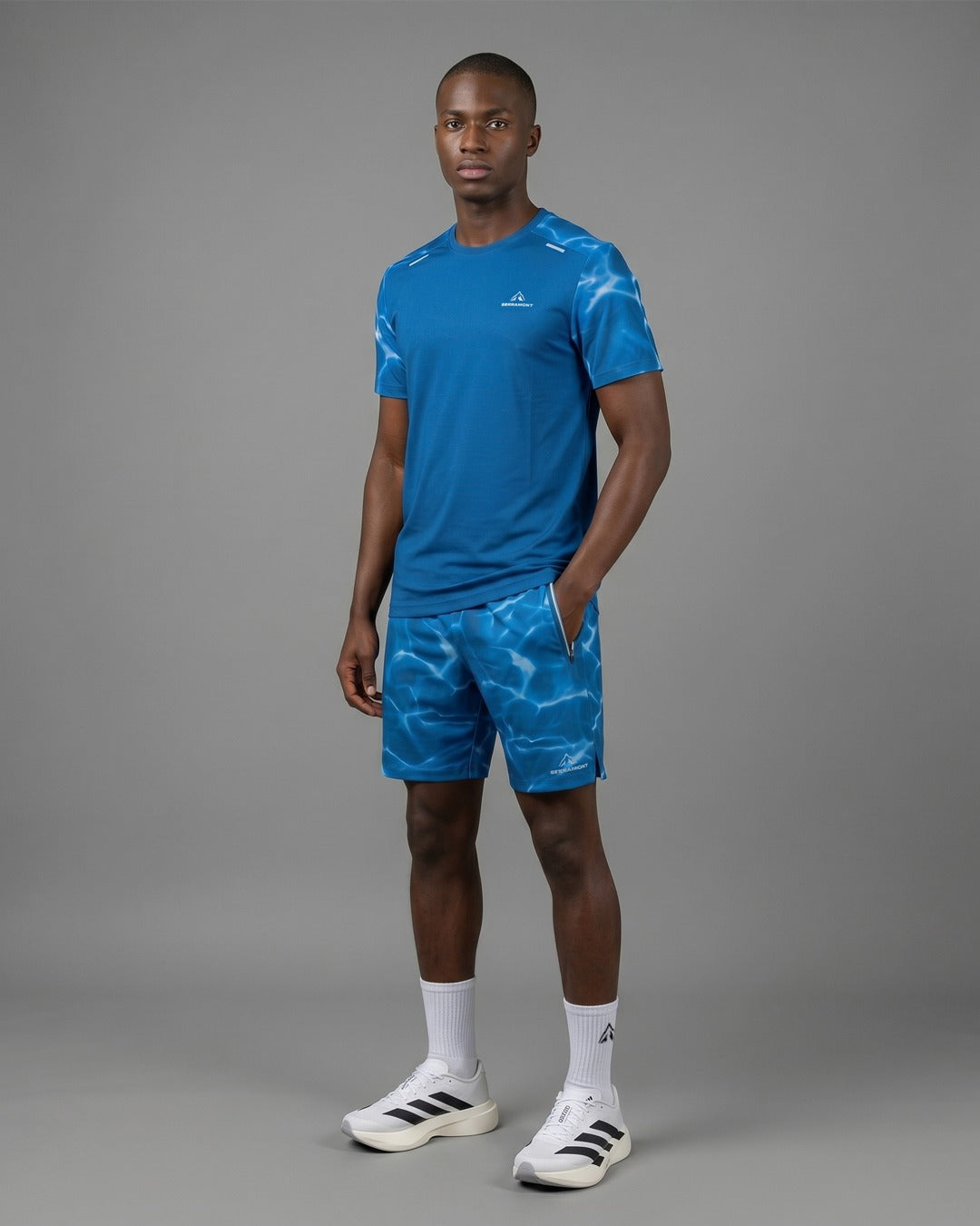 FootkornerShort Serramont Wave - Bleu