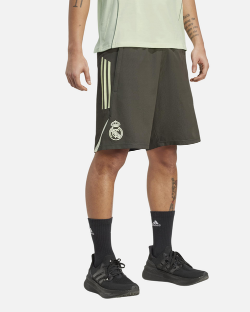 Short d'entraînement Real Madrid 2025/2026 - Kaki/Vert - Footkorner