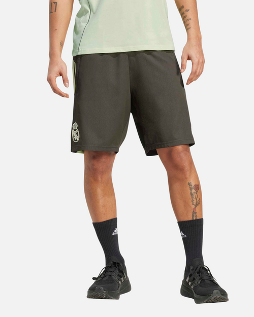 Short d'entraînement Real Madrid 2025/2026 - Kaki/Vert - Footkorner