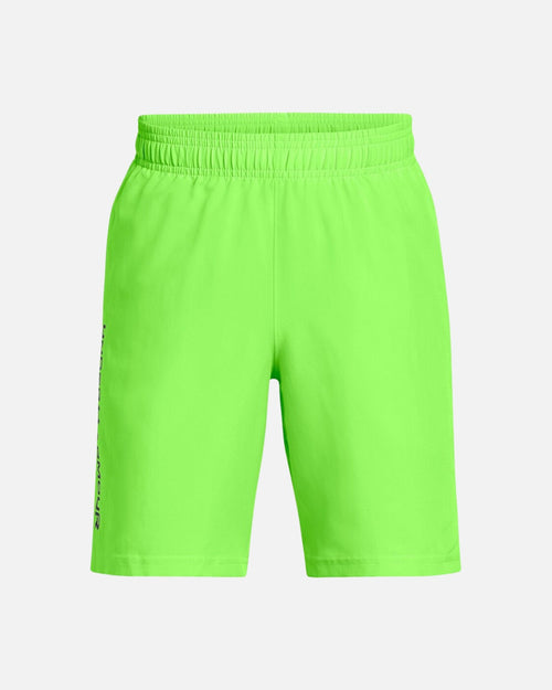 Pantaloncini Under Amour Tech Wordmark Junior - Verde - Footkorner