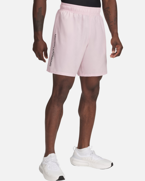 Pantaloncini Under Amour Tech Wordmark - Rosa - Footkorner