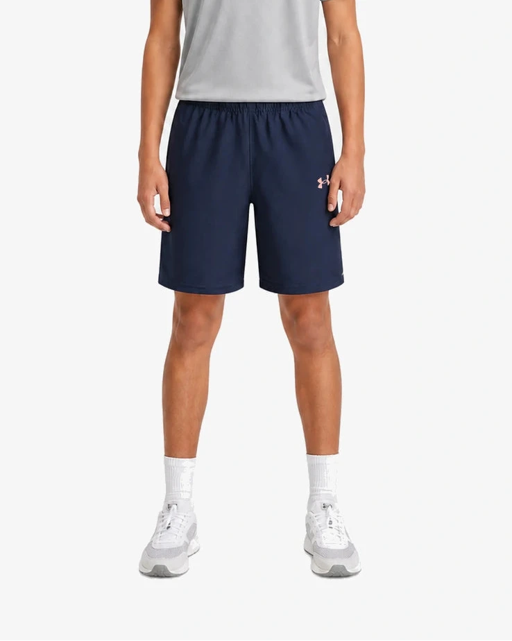Pantalones cortos Under Armour Tech Utility Junior - Gris/Verde - Footkorner - Footkorner