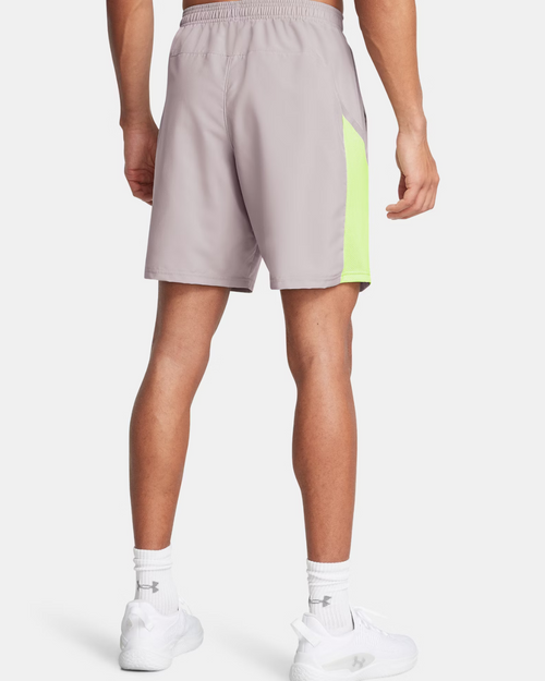 Short Under Armour Running Tech Utility - Gris/Jaune - Footkorner