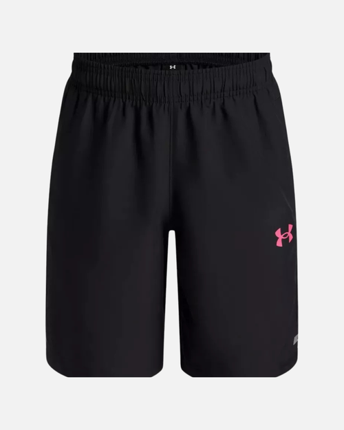 Short Under Armour Tech Utility Junior - Noir/Rose - Footkorner