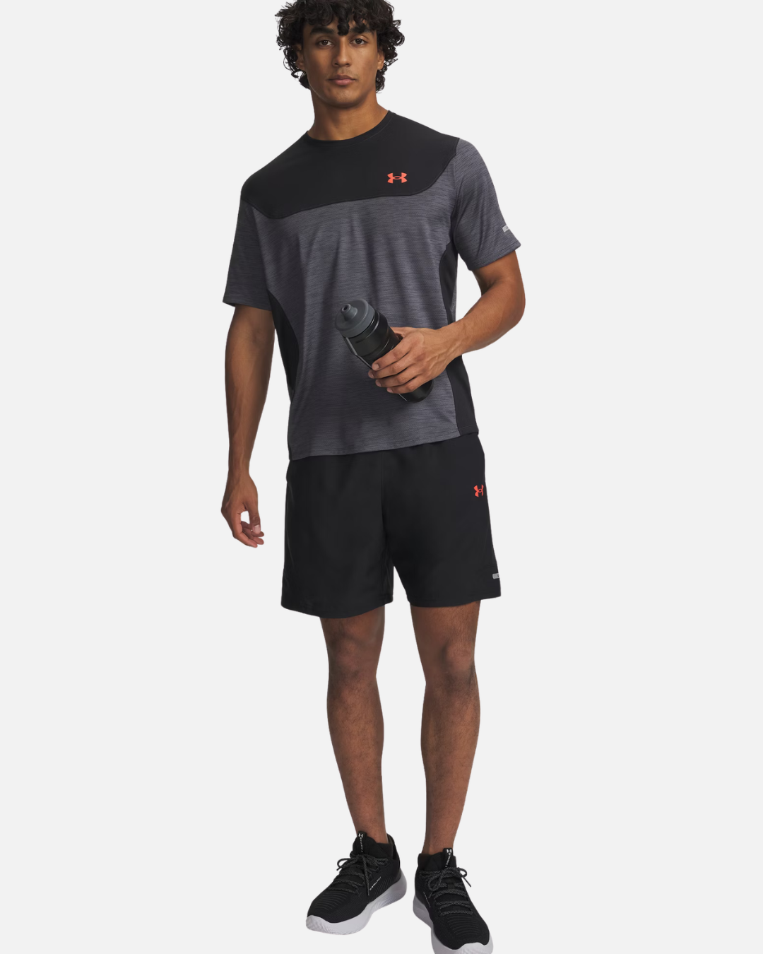 FootkornerShort Under Armour Tech Utility - Noir/Rouge
