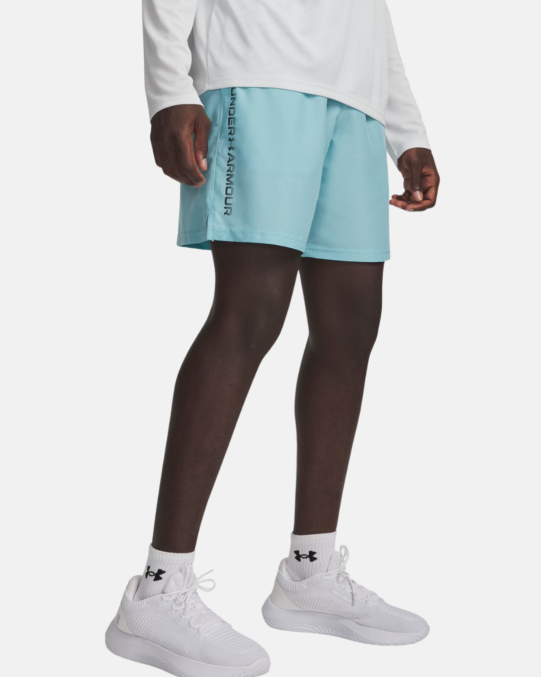 FootkornerShort Under Armour Tech Woven Wordmark - Bleu