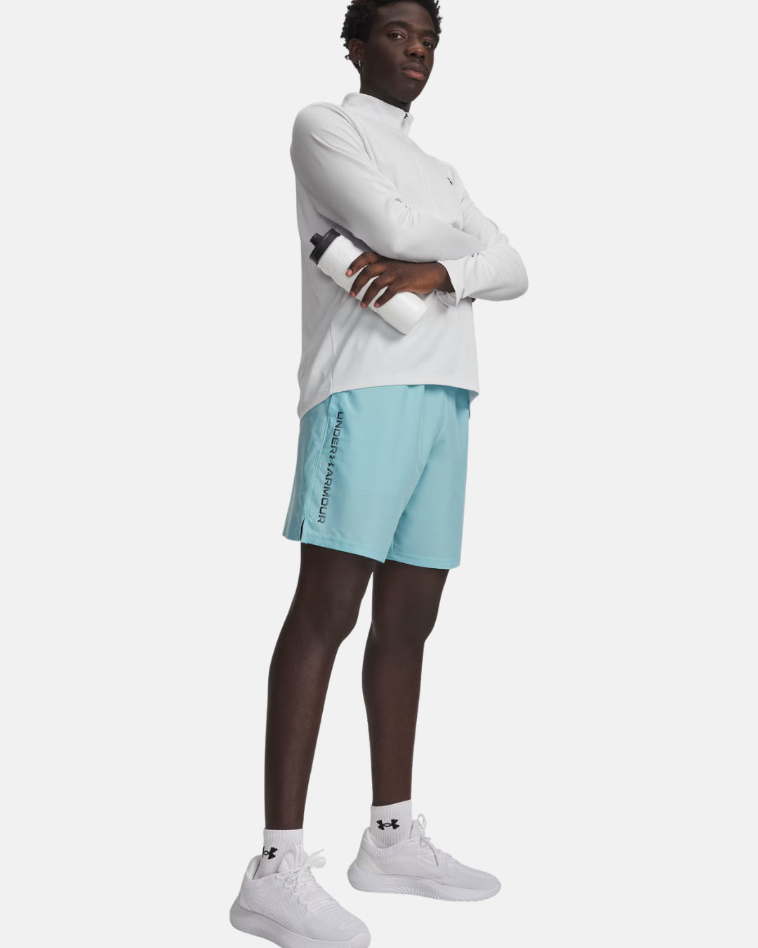 FootkornerShort Under Armour Tech Woven Wordmark - Bleu
