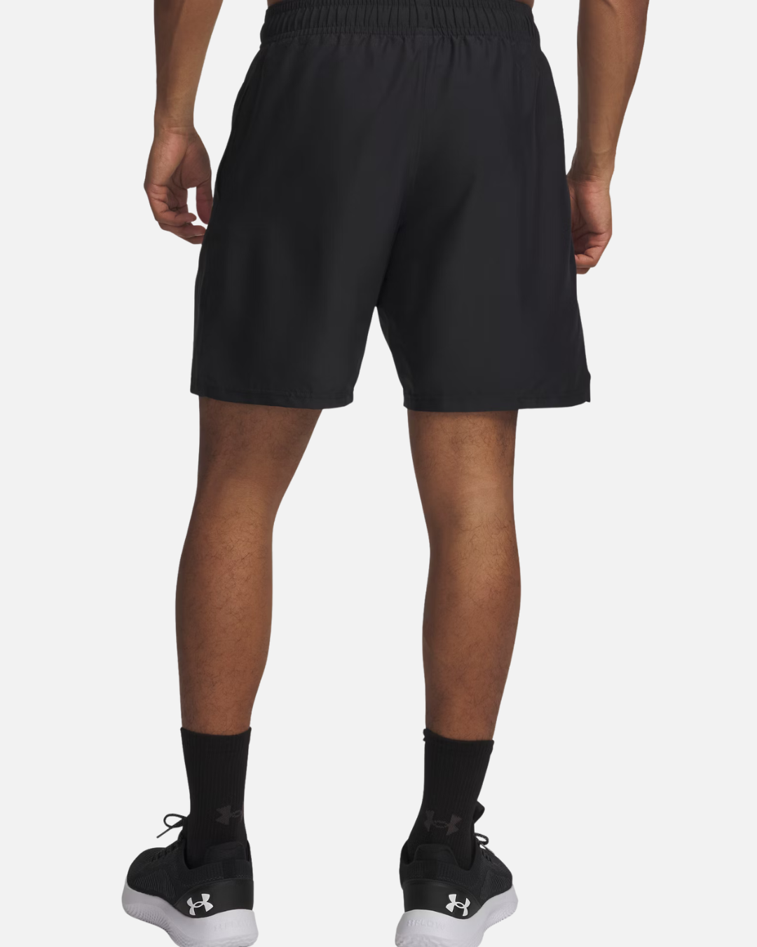 FootkornerShort Under Armour Tech Woven Wordmark - Noir/Rouge