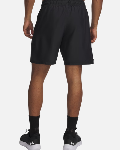 Short Under Armour Tech Woven Wordmark - Noir/Rouge - Footkorner