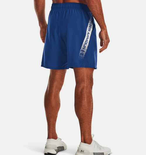 Short Under Armour Woven Graphic - Bleu/Blanc - Footkorner