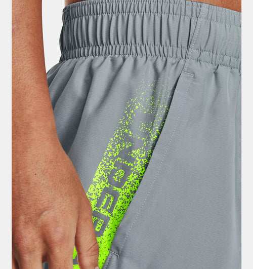 Short Under Armour Woven Graphic - Gris/Jaune - Footkorner