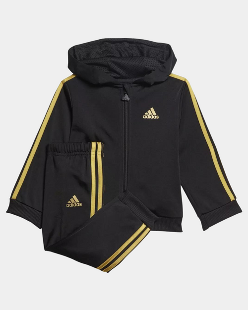 Adidas Baby-Trainingsanzug – Schwarz/Gold - Footkorner
