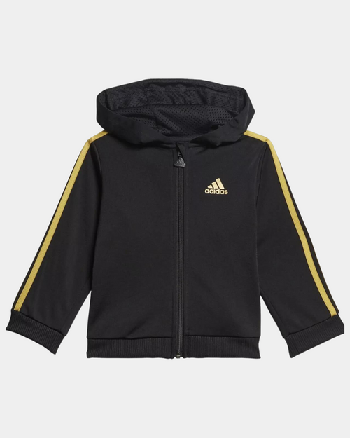 Adidas Baby-Trainingsanzug – Schwarz/Gold - Footkorner