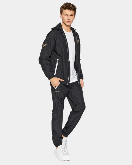 EA7 Ventus 7 Tennis Pro Tracksuit - Black/White/Gold - Footkorner