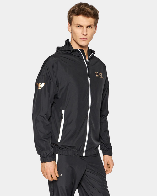 EA7 Ventus 7 Tennis Pro Tracksuit - Black/White/Gold - Footkorner