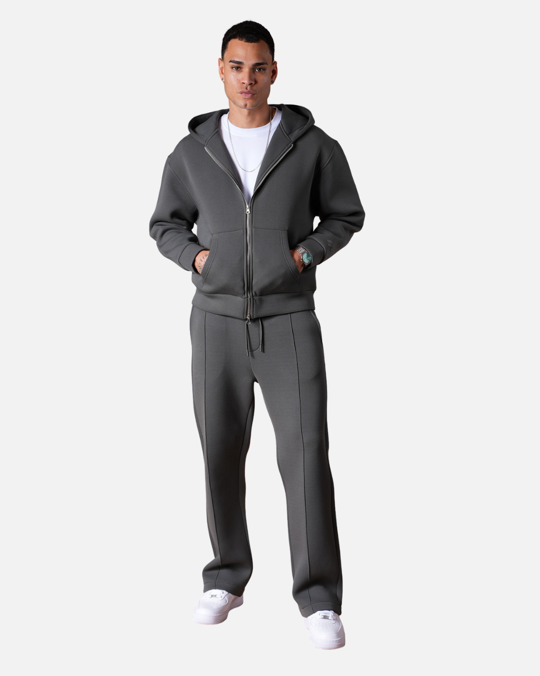 FootkornerSurvêtement Basic Homme Oversize – Gris Anthracite