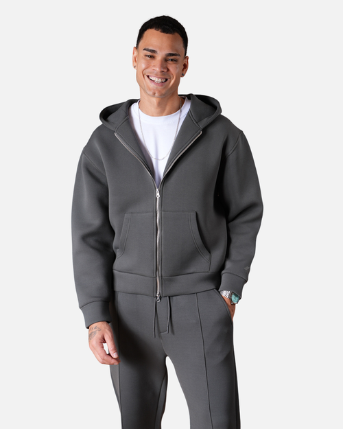 Survêtement Basic Homme Oversize – Gris Anthracite - Footkorner