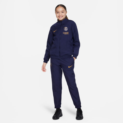 PSG Strike Junior-Trainingsanzug 2023/2024 – Blau/Gold - Footkorner