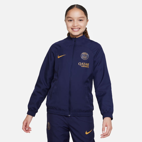 PSG Strike Junior-Trainingsanzug 2023/2024 – Blau/Gold - Footkorner