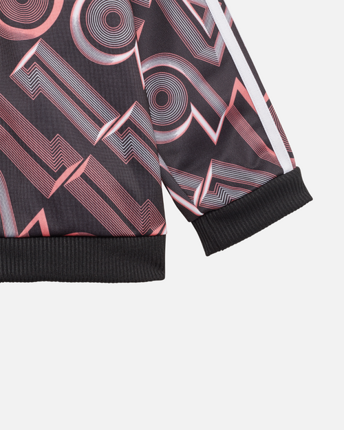 Adidas Baby Shiny Bold Trainingsanzug – Schwarz/Rosa/Weiß - Footkorner