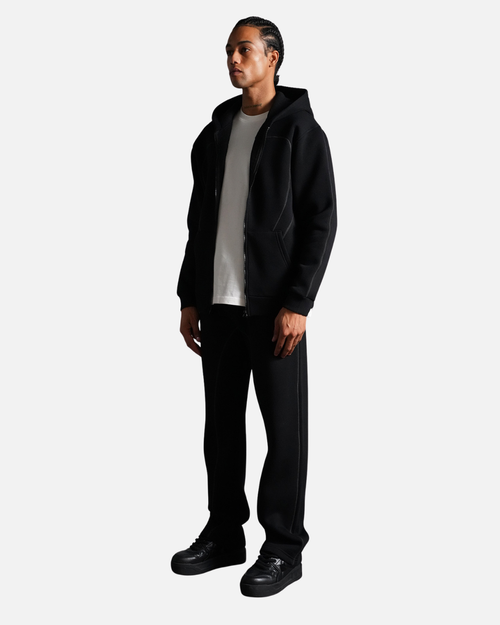 Basic Herren Trainingsanzug Oversize - Schwarz - Footkorner