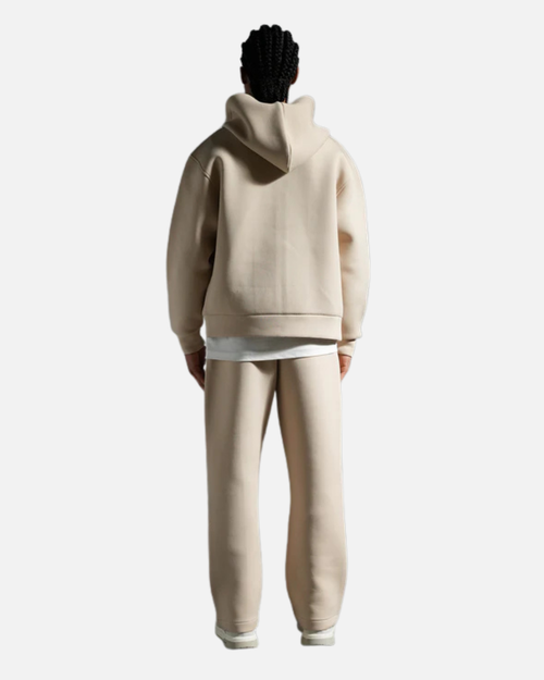 Chándal Básico con Capucha y Cremallera - Beige - Footkorner