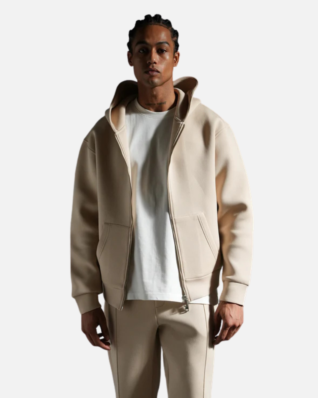 FootkornerChándal Básico con Capucha y Cremallera - Beige