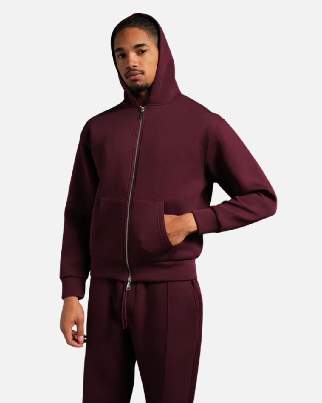 FootkornerSurvetement Basic à Capuche Zip - Bordeaux