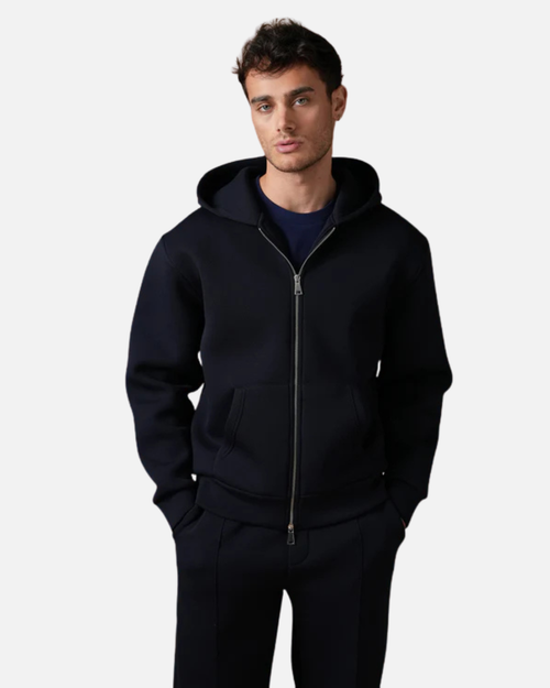 Chándal Básico con Capucha y Cremallera - Azul Marino - Footkorner