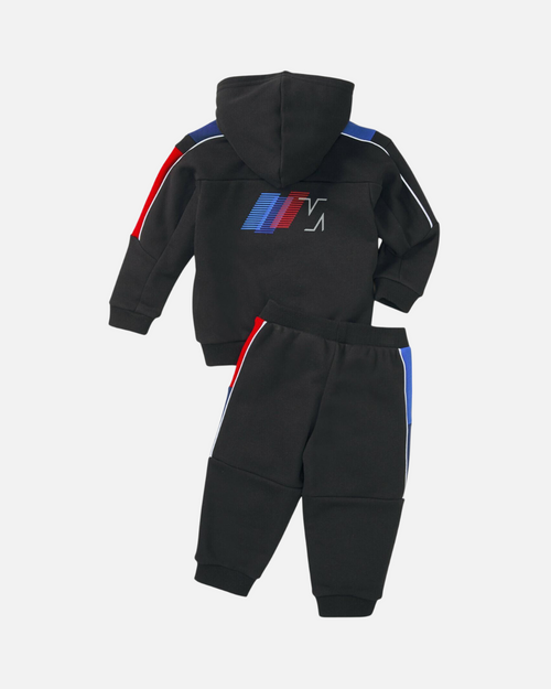 BMW Motorsport Baby-Trainingsanzug – Schwarz/Blau/Rot - Footkorner