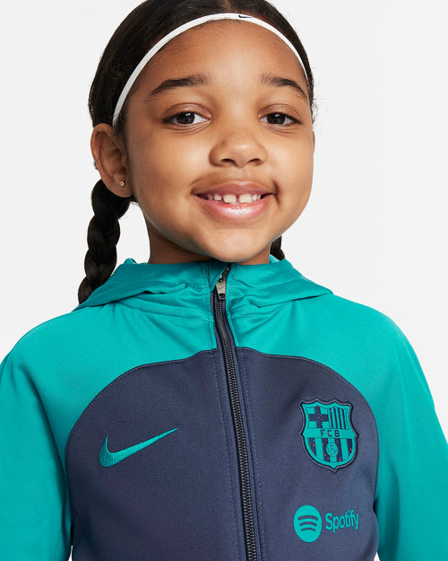 FC Barcelona Junior-Trainingsanzug 2023/2024 – Blau - Footkorner