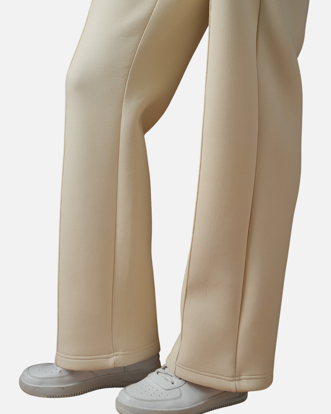 FootkornerSurvêtement Basic Femme Beige – Veste à capuche et pantalon jogging