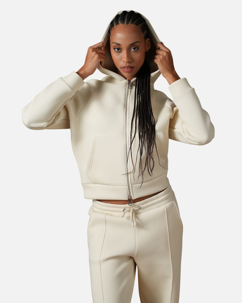 Survêtement Basic Femme Beige – Veste à capuche et pantalon jogging - Footkorner
