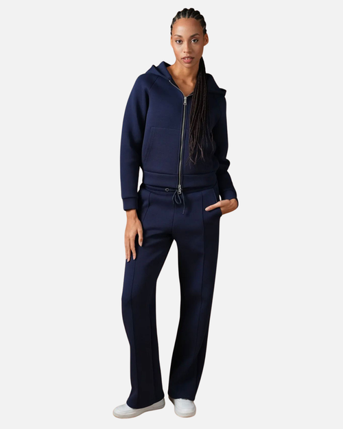 Survêtement Basic Femme Marine – Veste à capuche et pantalon jogging - Footkorner