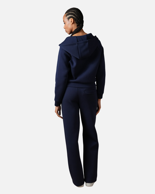 Survêtement Basic Femme Marine – Veste à capuche et pantalon jogging - Footkorner