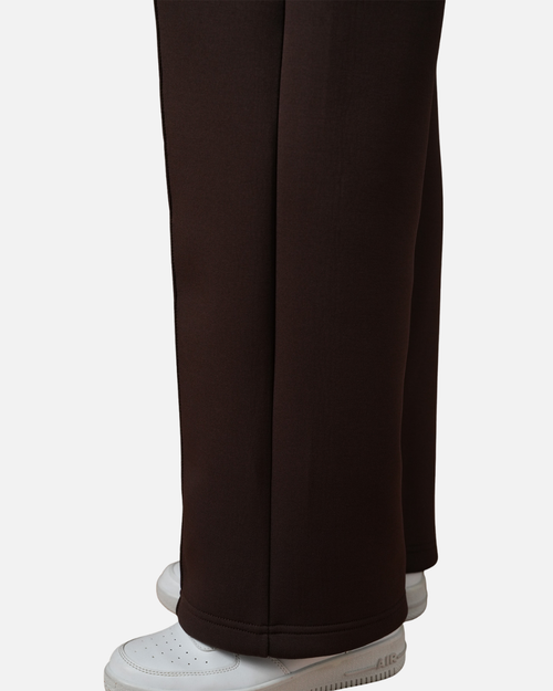 Damen-Basissportanzug Braun – Kapuzenjacke und Jogginghose - Footkorner