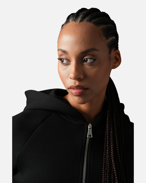 Survêtement Basic Femme Noir – Veste à capuche et pantalon jogging - Footkorner