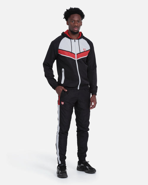 FK Diamond III Tracksuit - Black/White/Red - Footkorner