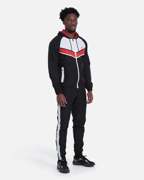 FK Diamond III Tracksuit - Black/White/Red - Footkorner
