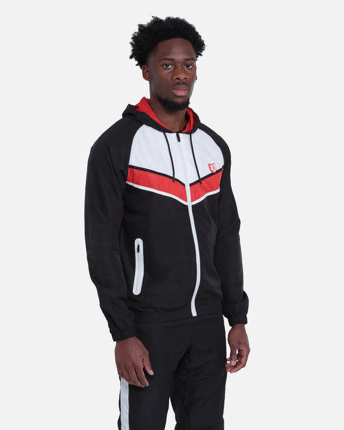 FK Diamond III Tracksuit - Black/White/Red - Footkorner