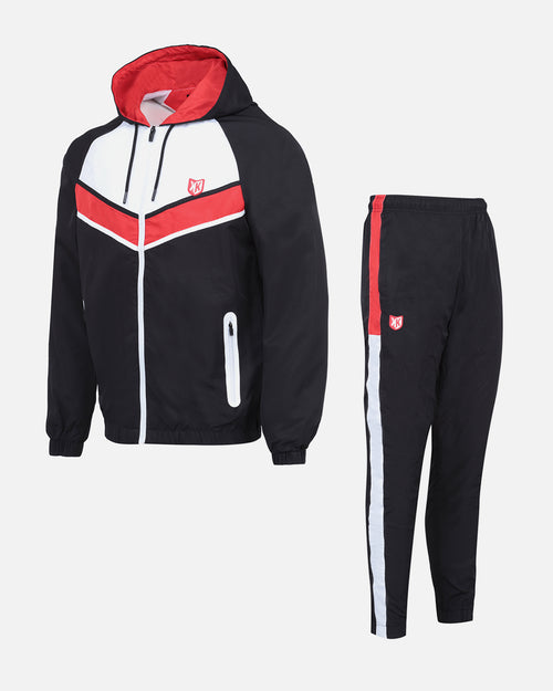 FK Diamond III Tracksuit - Black/White/Red - Footkorner