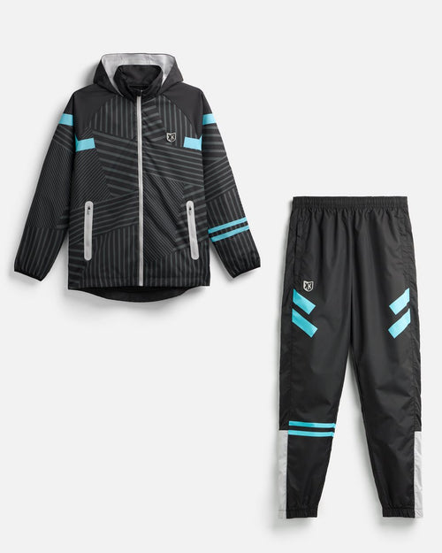 FK Pearl Trainingsanzug – Schwarz/Weiß/Blau - Footkorner