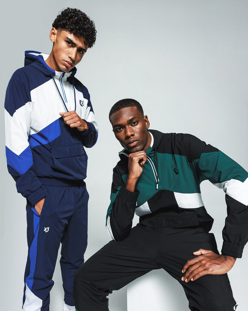 FTKR VI Trainingsanzug – Marineblau/Weiß/Schwarz - Footkorner