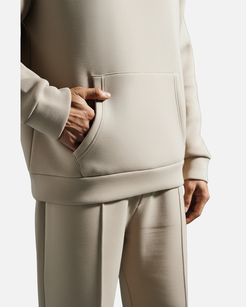 Basic Trainingsanzug Herren Oversize – Beige - Footkorner